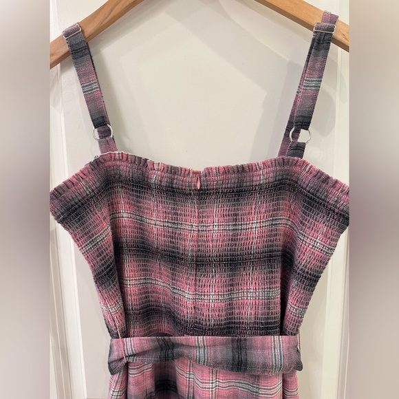 Likely Paretti Plaid Smock Cotton Sundress Pink Multi Size 12 - Picture 7 of 15